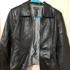 Bebe Leather Jacket Size XS